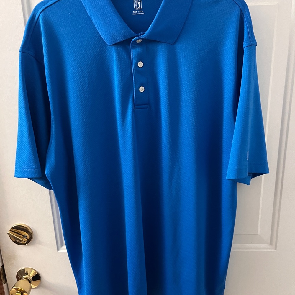 Men's PGA tour Blue Polo Shirt